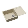 Kép 4/4 - EVIDO Cubo XL 6S compact gránit mosogató, 860 x 500 mm, bézs