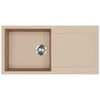 Kép 1/4 - EVIDO Cubo XL 6S gránit mosogató, 1000 x 500 mm, avena
