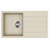 Kép 3/3 - EVIDO Easy 45S gránit mosogató, 760 x 440 mm, bézs