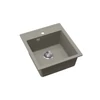 Kép 3/3 - EVIDO Easy 45 gránit mosogató, 515 x 460 mm, platina