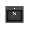 Kép 1/4 - EVIDO Quadro 6 gránit mosogató, 562 x 510 mm, antracit