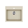 Kép 1/4 - EVIDO Quadro 6 gránit mosogató, 562 x 510 mm, bézs