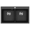 Kép 1/3 - EVIDO Quadro 9 gránit mosogató, 860 x 510 mm, antracit