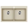 Kép 1/3 - EVIDO Quadro 9 gránit mosogató, 860 x 510 mm, bézs