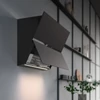 Kép 4/5 - Falmec FUSION 85 cm fali páraelszívó, matt fekete üveg