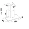 Kép 4/4 - FALMEC LUMEN fali páraelszívó, 120 cm, inox