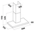 Kép 3/3 - FALMEC PLANE NO-DROP fali páraelszívó, 90 cm, inox