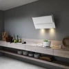 Kép 2/4 - FALMEC VERSO EASY fali páraelszívó, 85 cm, fehér üveg, (keringetés)