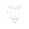 Kép 2/2 - SMEG AKTÍVSZÉN-SZŰRŐ, páraelszívóhoz (KT110AS, KSED65X-1, KSED75X-1, KD90.., KD100.., KD120.., KF150.., KQ45XE)