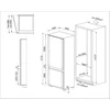 Kép 2/2 - SMEG BEÉPÍTHETŐ HŰTŐ ÉS FAGYASZTÓ, 54x177,9 cm, fordítható ajtó, E energiaosztály, fehér