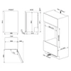 Kép 3/5 - SMEG BEÉPÍTHETŐ BORHŰTŐ, Linea design, 88 cm, forgatható ajtó, fekete