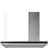 Kép 1/5 - SMEG UNIVERSALE design függesztett páraelszívó, 120 cm, inox, LED