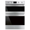 Kép 1/2 - SMEG DUPLA HŐLÉGKEVERÉSES SÜTŐ, Classica design, 60x88 cm, ES LCD, oszlopba építhető, inox