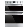 Kép 1/2 - SMEG DUPLA HŐLÉGKEVERÉSES SÜTŐ, Classica design, 60x88 cm, LCD, inox
