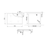 Kép 4/4 - SMEG INDUKCIÓS FŐZŐLAP, Universal design, 75 cm, 4 főzőzóna, 2 MultiZone híd zóna, fekete üveg 