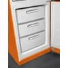 Kép 5/5 - SMEG KOMBINÁLT HŰTŐ ÉS FAGYASZTÓ, retro, 60,1x196,8 cm, jobb oldali pántok, narancssárga