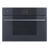 Kép 1/2 - SMEG KOMPAKT KOMBINÁLT GŐZSÜTŐ, Linea design, Galileo, 45 cm, TFT, neptune szürke üveg