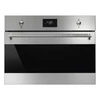 Kép 1/2 - SMEG KOMPAKT KOMBINÁLT MIKROHULLÁMÚ SÜTŐ, Classica design, Galileo, 45 cm, CS LCD, inox