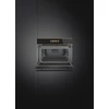 Kép 5/5 - SMEG KOMPAKT KOMBINÁLT MIKROHULLÁMÚ SÜTŐ, Dolce Stil Novo design, Galileo, 45 cm, nagy TFT, fekete üveg, réz dísz
