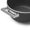 Kép 3/5 - SMEG LÁBAS, 24 cm, edzett üveg fedél, rozsdamentes acél fogantyú, matt fekete