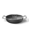 Kép 4/5 - SMEG MÉLY SERPENYŐ, 28 cm, edzett üveg fedél, rozsdamentes acél fogantyú, fekete