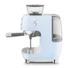 Kép 2/4 - SMEG ŐRLŐVEL KOMBINÁLT ESPRESSO KÁVÉFŐZŐ, retro, világoskék
