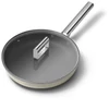 Kép 4/5 - SMEG SERPENYŐ, 28 cm, rozsdamentes acél fogantyú, matt bézs