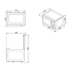 Kép 4/4 - SMEG SZABADONÁLLÓ MIKROHULLÁMÚ SÜTŐ, Universal design, 25 liter, fekete