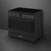 Kép 3/5 - SMEG SZABADONÁLLÓ TŰZHELY, Classica design, 90 cm, 1 sütőtér, 9 funkció, indukciós főzőlap, matt fekete