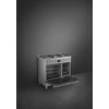 Kép 5/5 - SMEG SZABADONÁLLÓ TŰZHELY, Classica design, 90 cm, 2 sütőtér, 8 funkció, gáz főzőlap, fekete üveg/rozsdamentes acél