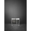 Kép 2/5 - SMEG SZABADONÁLLÓ TŰZHELY, Classica design, 90 cm, 2 sütőtér, indukciós főzőlap, inox