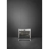 Kép 2/5 - SMEG SZABADONÁLLÓ TŰZHELY, Classica design, ipari megjelenés, 90 cm, 1 sütőtér, indukciós főzőlap, inox
