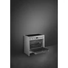 Kép 4/5 - SMEG SZABADONÁLLÓ TŰZHELY, Classica design, ipari megjelenés, 90 cm, 1 sütőtér, indukciós főzőlap, inox