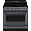 Kép 1/5 - SMEG SZABADONÁLLÓ TŰZHELY, Victoria design, 90 cm, 1 sütőtér, 9 funkció, indukciós főzőlap, palaszürke