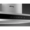 Kép 4/5 - SMEG UNIVERSALE design T-shape sziget páraelszívó, 90 cm, inox + üveg