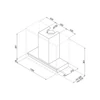 Kép 2/2 - SMEG UNIVERSALE design beépíthető páraelszívó, 116 cm, inox