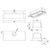 Kép 2/2 - SMEG UNIVERSALE design beépíthető páraelszívó, 86 cm, inox, 3 sebesség