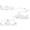 Kép 3/3 - SMEG UNIVERSALE design mennyezeti páraelszívó, 90 cm, inox, 2 LED csík