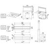 Kép 2/2 - SMEG UNIVERSALE design pultba építhető páraelszívó, 90 cm, fekete készülékház, fekete