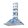 Kép 2/5 - SMEG VICTORIA design kürtős fali páraelszívó, 90 cm, D&G Blu Mediterraneo kollekció