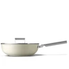 Kép 3/5 - SMEG WOK SERPENYŐ, 30 cm, rozsdamentes acél fogantyú, bézs