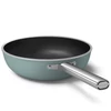 Kép 4/5 - SMEG WOK SERPENYŐ, 30 cm, rozsdamentes acél fogantyú, matt bézs