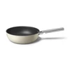 Kép 2/5 - SMEG WOK SERPENYŐ, retro, rozsdamentes acél fogantyú, 30 cm, bézs
