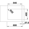 Kép 3/5 - BLANCO ANDANO 340/180-U bal ex.n InFin