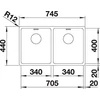 Kép 5/5 - BLANCO ANDANO 340/340-IF exc.nél InFin