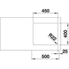Kép 3/5 - BLANCO ANDANO 450-U exc.nélkül InFino
