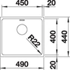 Kép 5/5 - BLANCO ANDANO 450-U exc.nélkül InFino