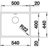 Kép 5/5 - BLANCO ANDANO 500-U exc.nélkül InFino