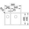 Kép 4/4 - BLANCO CLARON 340/180-U balos InFino