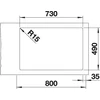 Kép 3/5 - BLANCO ETAGON 700-IF/A selyemf. exc.